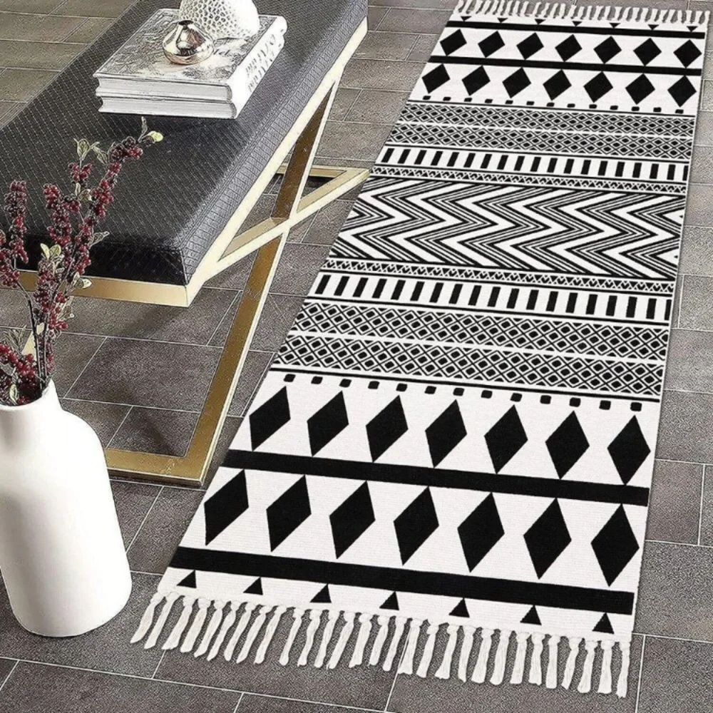 Extra Long Rug Runner Cotton Color Pattern Area 2.3'x 6'